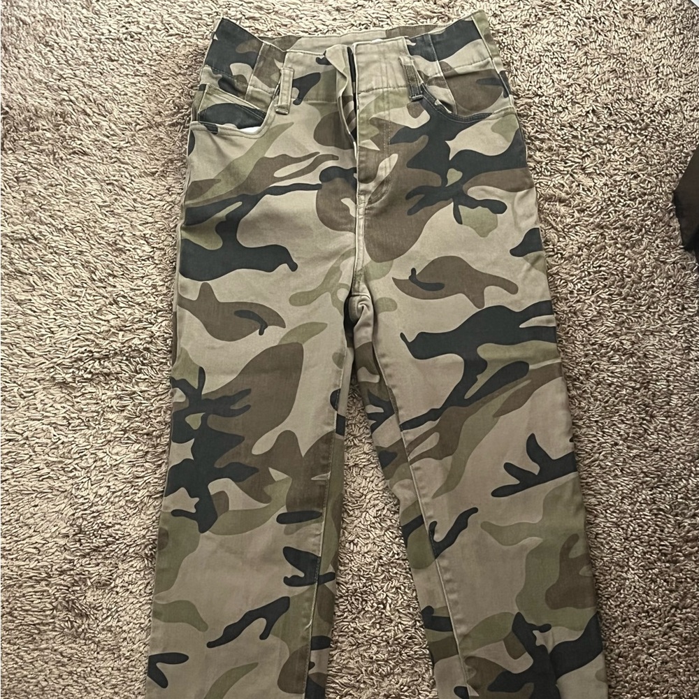 Papaya Belted Camo Relaxed Fit Jeans